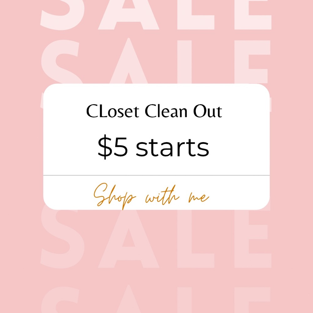 ✨Closet Clean Out show ✨